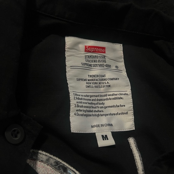 Supreme Gonz collab Butterfly BDU Jacket sz. M black NWOT shacket shirt top box - Picture 3 of 4
